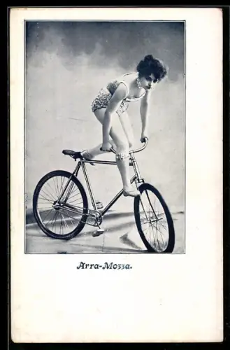 AK Fahrradartistin Arra-Mozza, Variete, Radsport