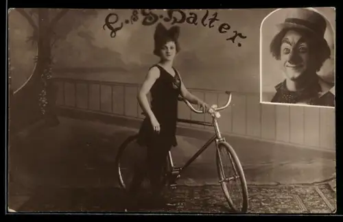 AK L. & G. Halter, Radsport-Akrobaten