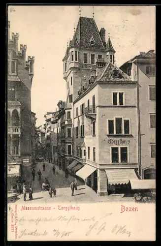 AK Bozen, Museumstrasse, Torgglhaus