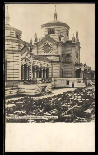 AK Milano, Cimitero Monumentale, Panorama interno