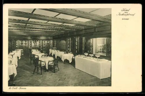 AK Roma, Hotel Ambasciatori, la Grill-Room elegante e raffinata