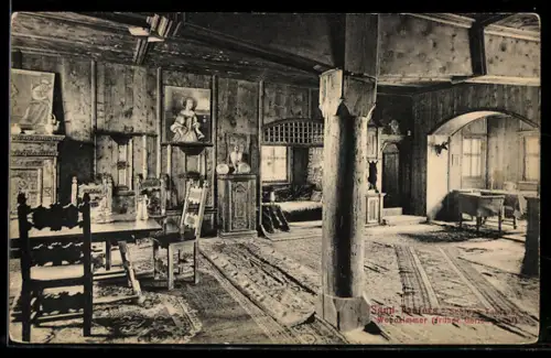 AK Sand-Taufers, Schloss Taufers, Wohnzimmer