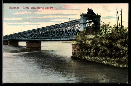 AK Piacenza, Ponte Ferroviario sul Po