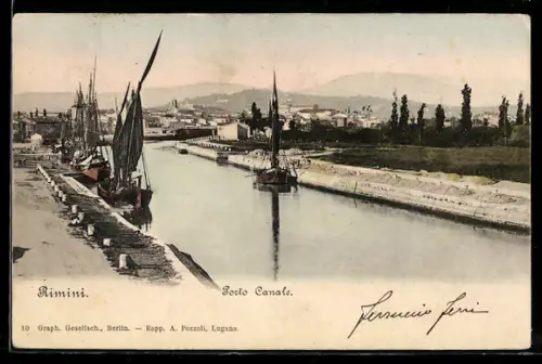 AK Rimini, Porto Canale con barche a vela