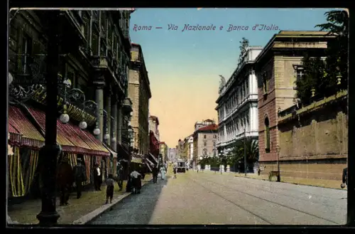 AK Roma, Via Nazionale e Banca d`Italia