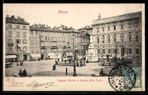 AK Milano, Palazzo Marino e piazza della Scala