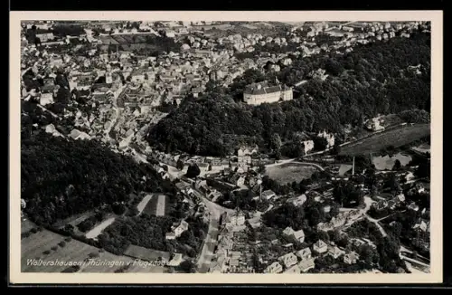 AK Waltershausen, Panorama aus dem Flugzeug gesehen