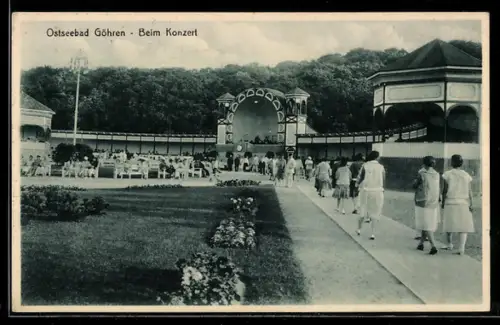 AK Göhren, beim Konzert, Kurplatz
