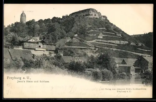 AK Freyburg a. U., Jahns Haus und Schloss