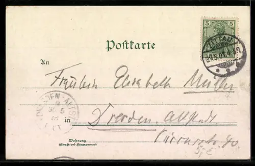 AK Zittau, Marktplatz mit Rathaus