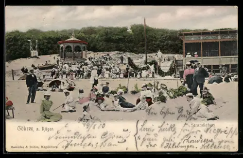 AK Göhren a. Rügen, Strandleben