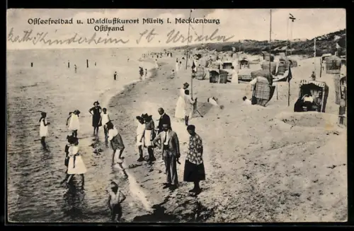 AK Müritz i. Mecklenburg, Ostseefreibad, Oststrand