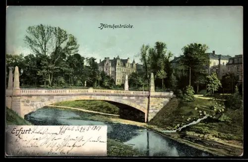 AK Erfurt, Partie an der Pförtchenbrücke