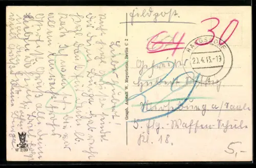 Künstler-AK Rangsdorf, Waldweg