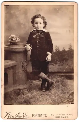 Fotografie Neidhardt, Chicago, Larrabee Street 403, Portrait des Jungen Willi Gross