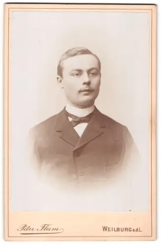 Fotografie Peter Flum, Weilburg a. d. L., Portrait des Herrn Carl Weber