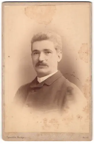 Fotografie Taeschler, Basel, Porträt des Herrn Hans Bophart, 1889