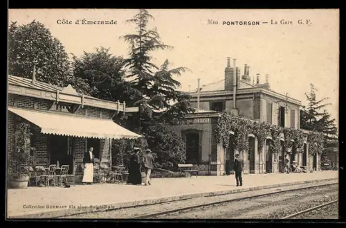 AK Pontorson /Côte d`Émeraude, La Gare