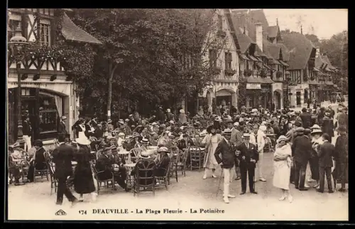 AK Deauville, Plage Fleurie, La Potiniere