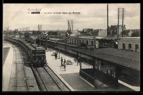 AK Juvisy-sur-Orge, La plus grande Gare du Monde