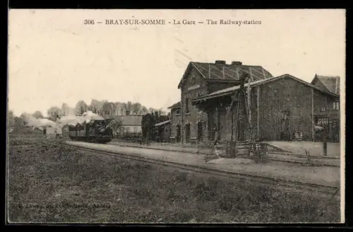 AK Bray-sur-Somme, La Gare
