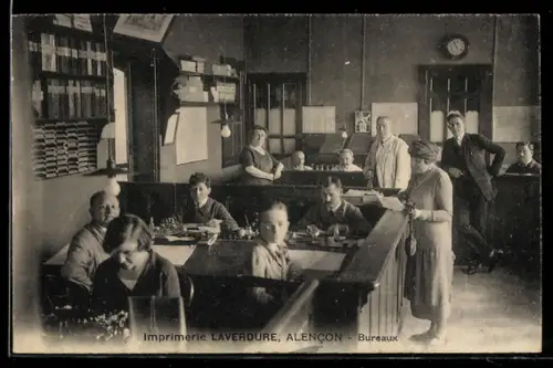 AK Alencon, Imprimerie Laverdure, Bureaux