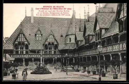 AK Beaune, Hospices de Beaune, Cour d`Honneur de l`Hôtel-Dieu
