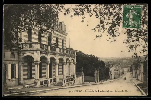 AK Nerac, Brasserie Laubenheimer, Brauerei, Route de Mezin