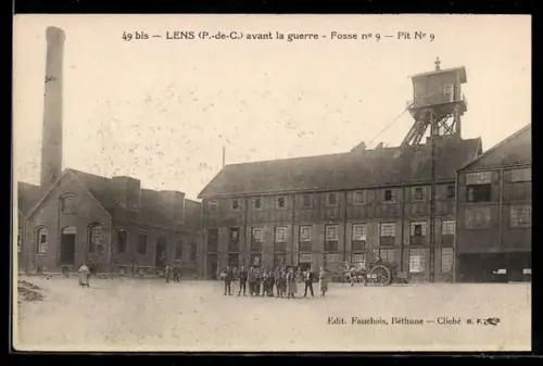AK Lens, Fosse N° 9, Fabrik, Kohle