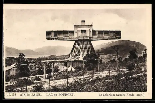 AK Aix-les-Bains /Lac du Bourget, Le Solarium