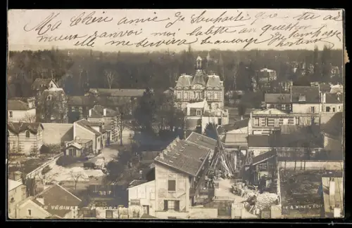 AK Vesinet, Teilansicht aus der Vogelschau