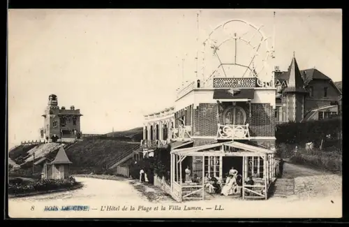 AK Ault, Bois de Cise, L`Hôtel de la Plage et la Villa Lumen