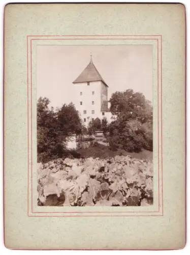 4 Fotografien Ansicht Puch bei Hallein, Schloss St. Jakob am Thurn, Ortspartie im Winter, Schloss Hellbrunn in Salzburg