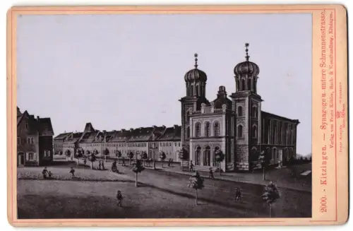 Fotografie unbekannter Fotograf, Ansicht Kitzingen, Synagoge und untere Schrannenstrasse