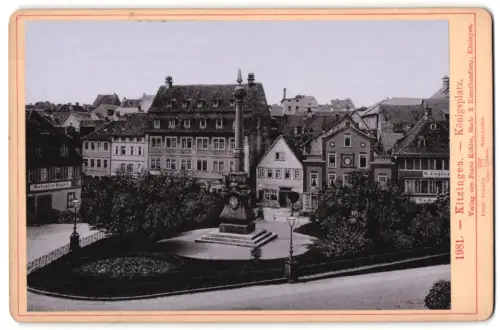 Fotografie Franz Köhler, Kitzingen, Ansicht Kitzingen, Blick auf den Königsplatz