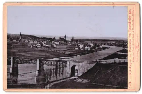 Fotografie Franz Köhler, Kitzingen, Ansicht Kitzingen, Panoramaansicht von Felsenkeller aus