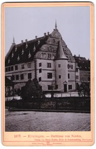 Fotografie Franz Köhler, Kitzingen, Ansicht Kitzingen, Rathaus von Norden
