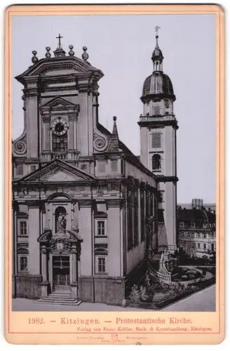 Fotografie Franz Köhler, Kitzingen, Ansicht Kitzingen, Protestantische Kirche