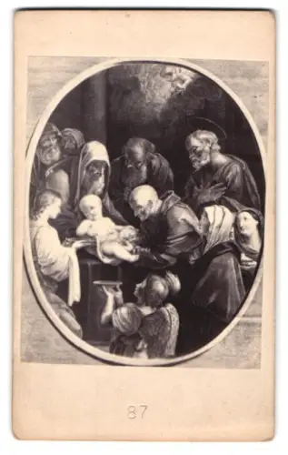 Fotografie unbekannter Fotograf und Ort, Madonna, nach einem Gemälde von Guido Reni