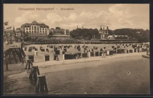 AK Heringsdorf, Strandblick