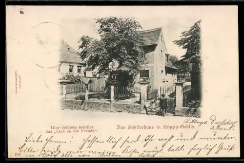 AK Leipzig-Gohlis, Das Schillerhaus