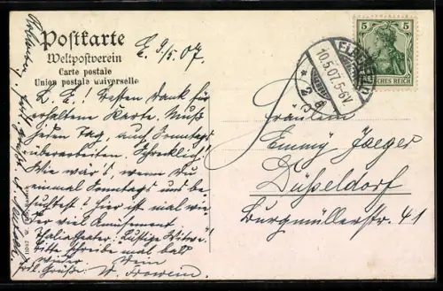 AK Elberfeld, Gasthaus Ratskeller, Innenansicht