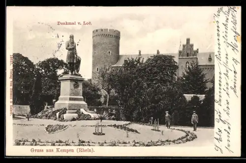 AK Kempen /Rhein, Denkmal von Loe