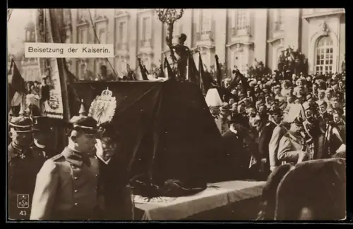 AK Berlin, Beisetzung der Kaiserin Auguste Viktoria