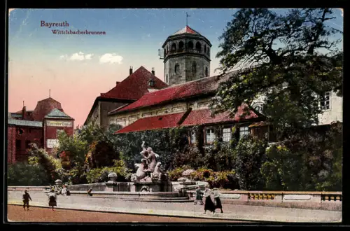 AK Bayreuth, Partie am Wittelsbacherbrunnen