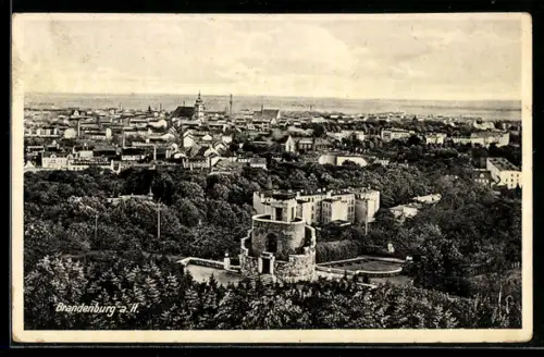 AK Brandenburg a. H., Totalansicht der Stadt