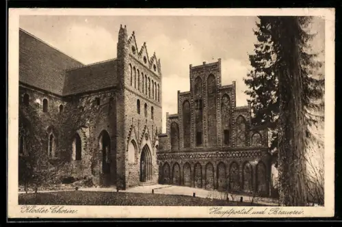 AK Chorin, Kloster, Hauptportal und Brauerei
