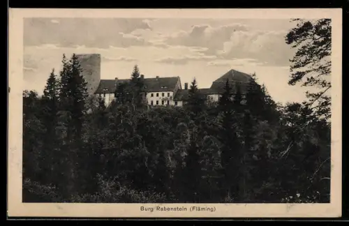 AK Rabenstein /Fläming, Ansicht der Burg Rabenstein