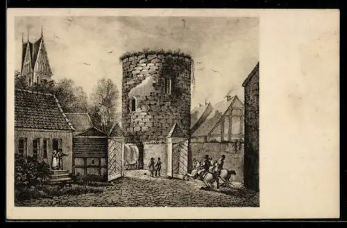 AK Treuenbrietzen, Berliner Tor um 1800
