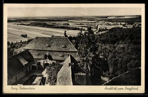 AK Rabenstein, Burg Rabenstein, Ausblick vom Bergfried
